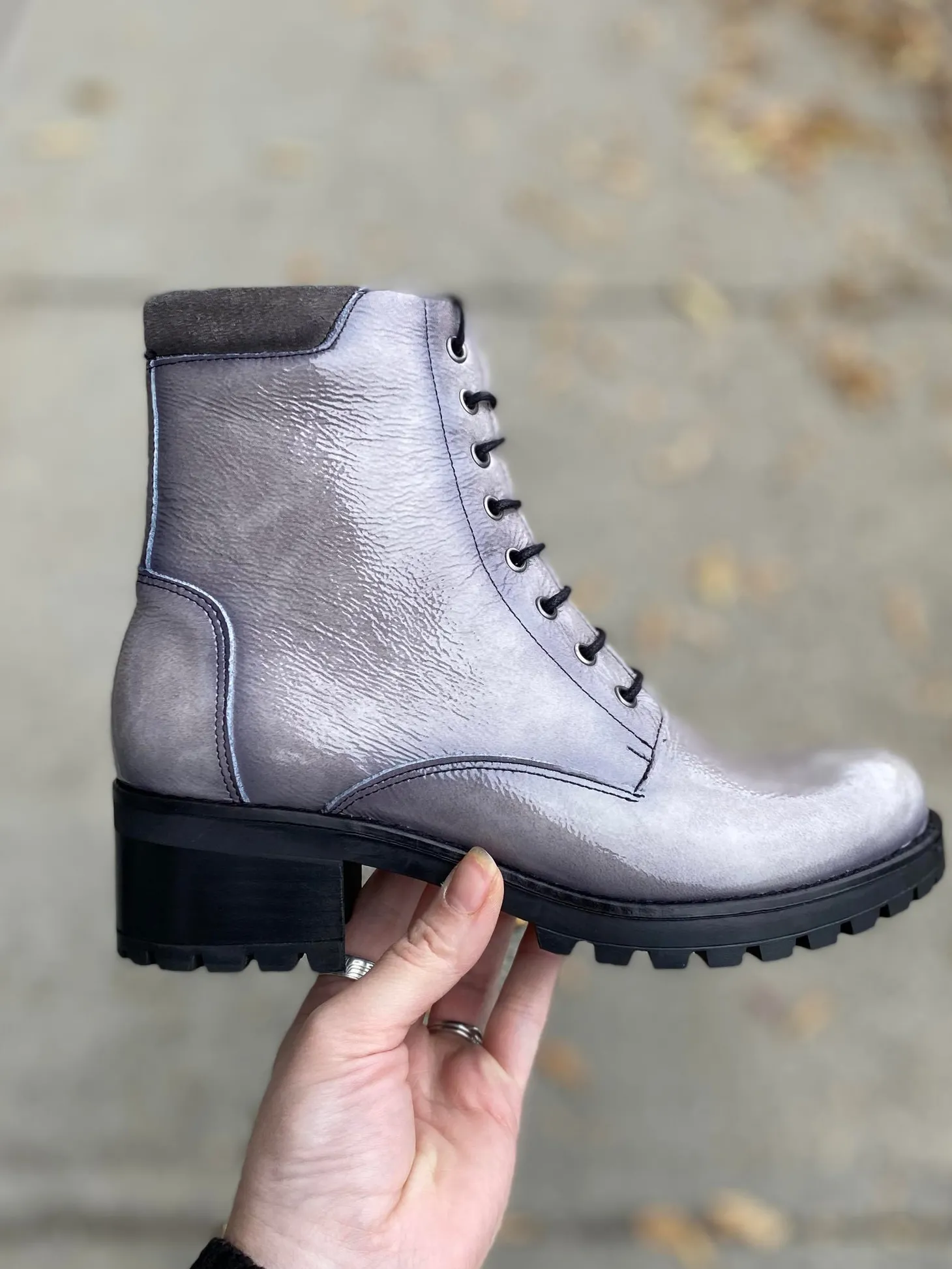 Dorking - Glass - Grey Patent
