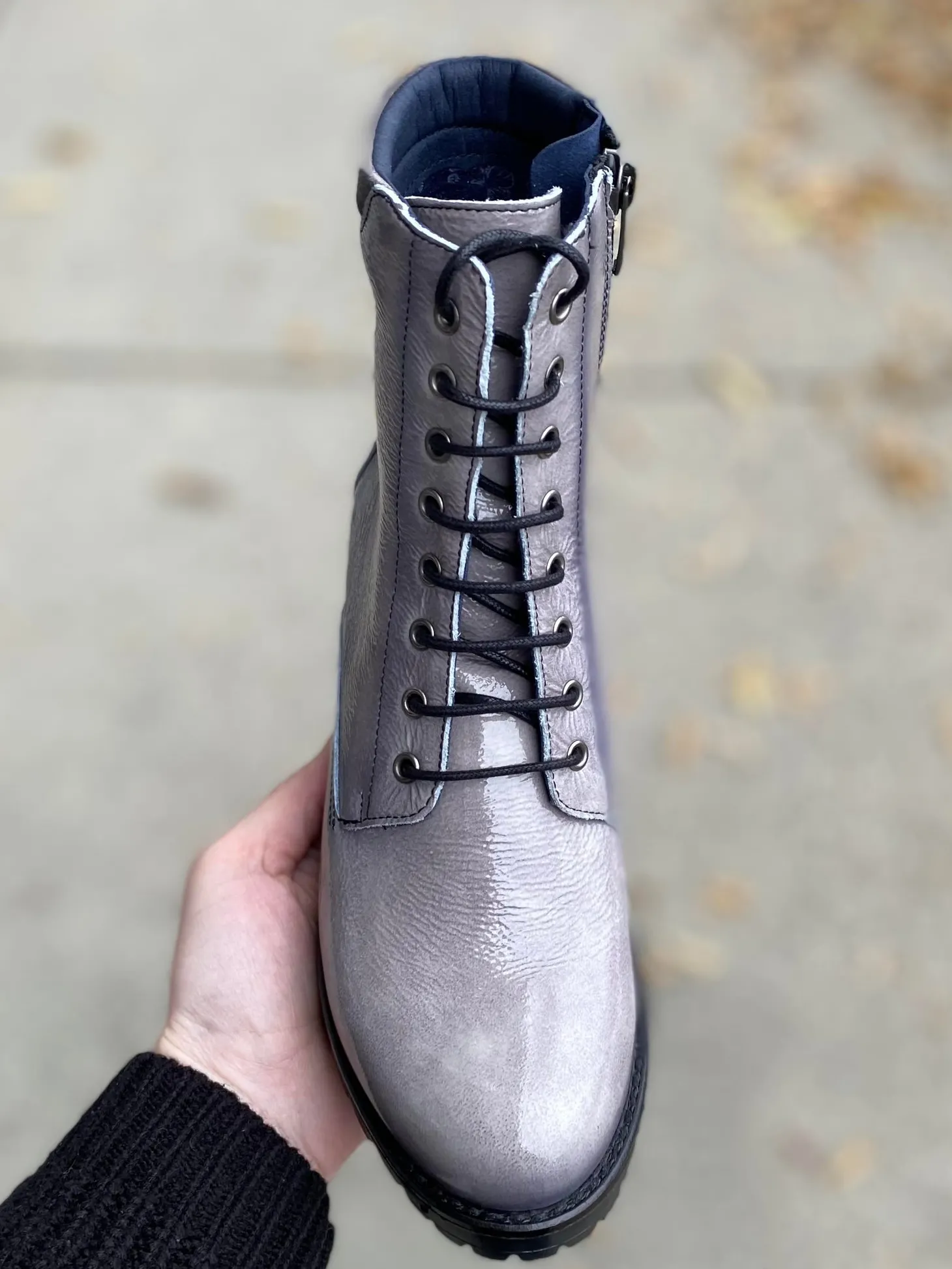 Dorking - Glass - Grey Patent