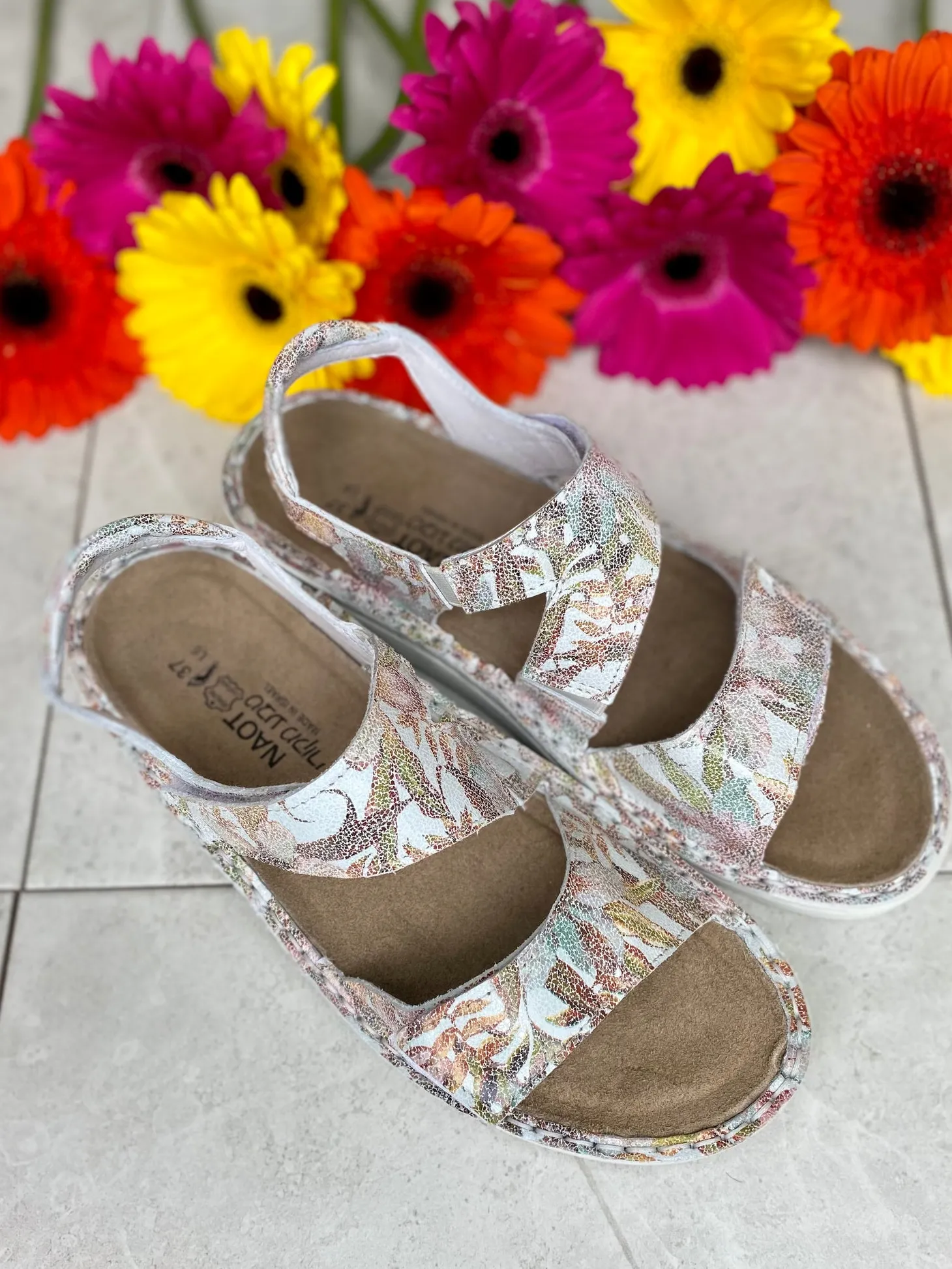 Naot - Enid - White Floral