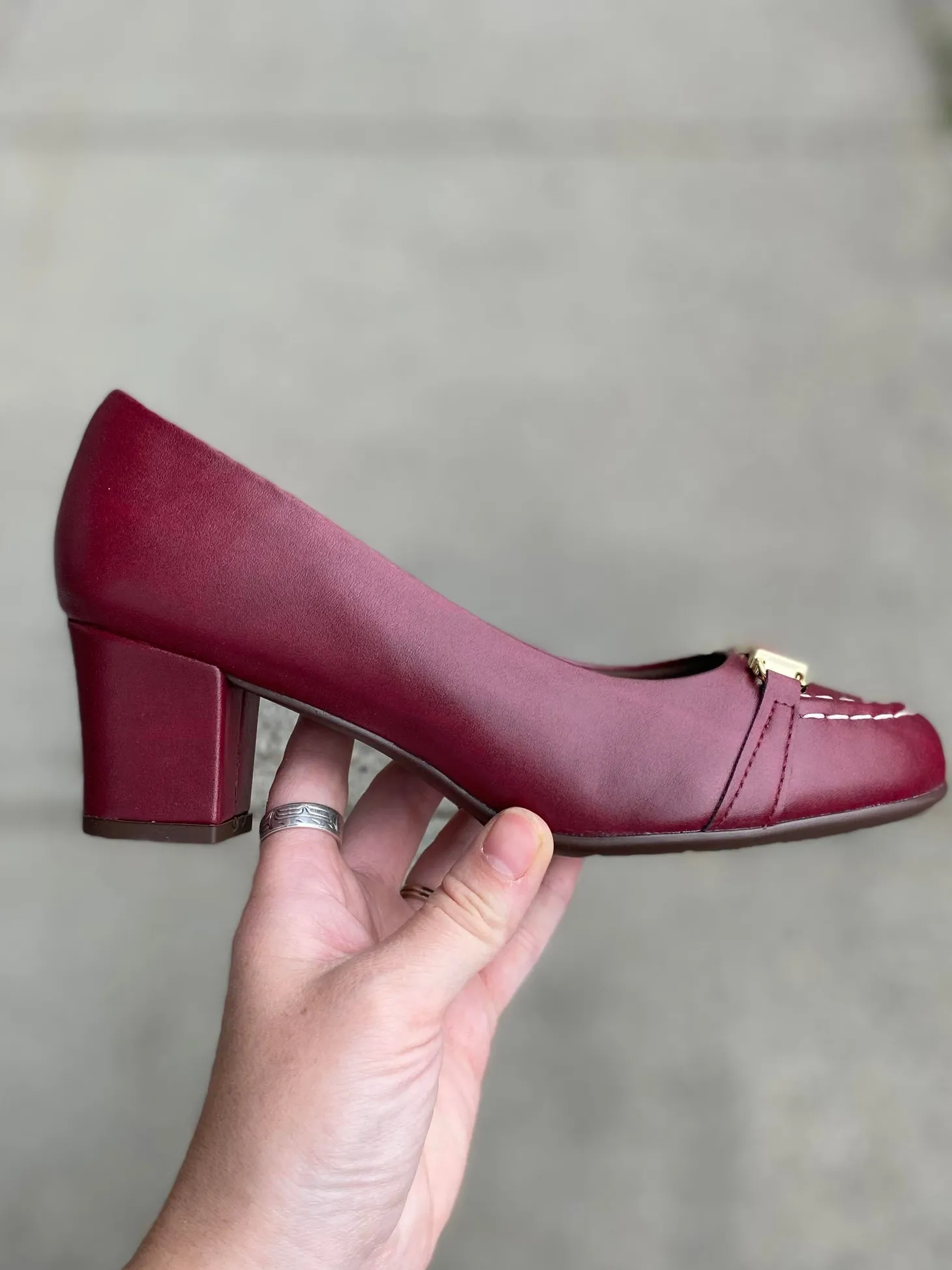 Piccadilly - Loafer Heel - Ruby
