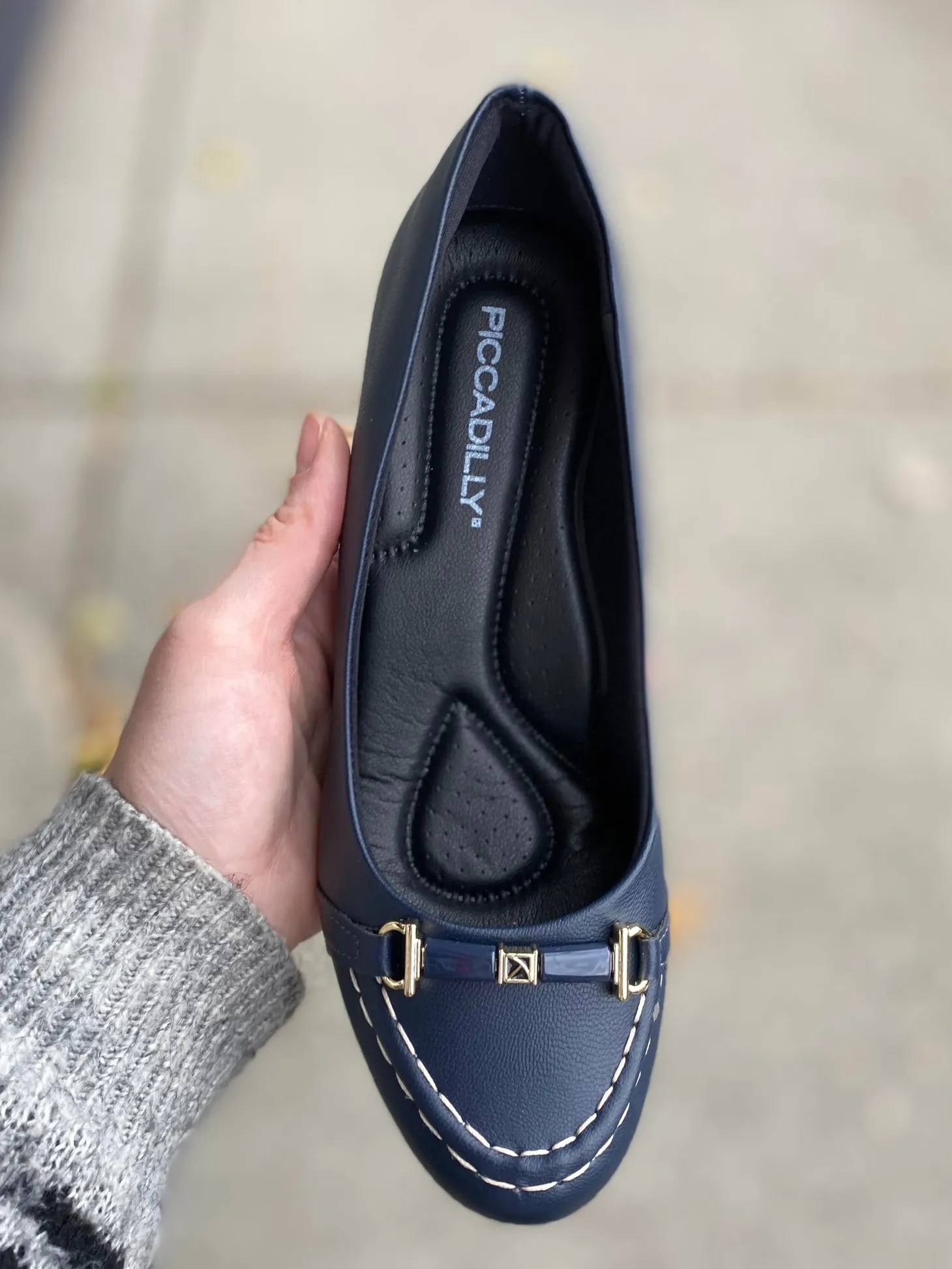 Piccadilly - Loafer Heel - Navy