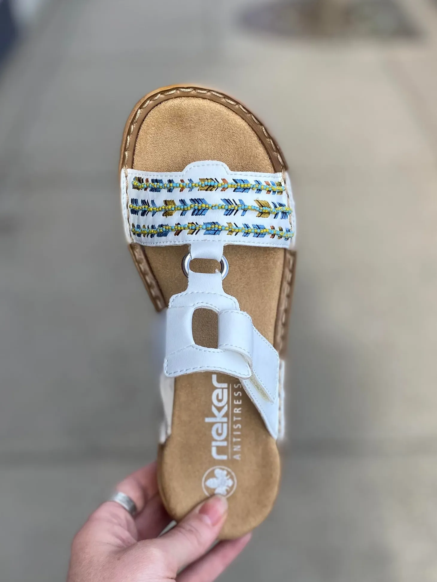 Rieker - Regina Slide - White